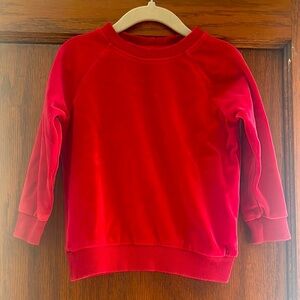 Kids Hanna Andersson Red Velvet Sweatshirt size 90cm (US 3)